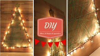 DIY Natalizio come realizzare un Albero di Natale da appendere [upl. by Mettah]