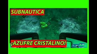 ⛏️3 lugares donde encontrar azufre cristalino where to find crystalline sulfur⛏️🐟Subnautica Guía🐟 [upl. by Laeahcim216]