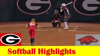 20 Arkansas vs 3 Georgia Softball Game 3 Highlights April 1 2024 [upl. by Nimzaj]