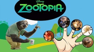 ZOOTOPIA FINGER FAMILY SONG Lyrics [upl. by Eglantine366]