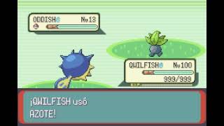 POKEMON EMERALD  QWILFISH  AZOTE  FLAIL [upl. by Leary]