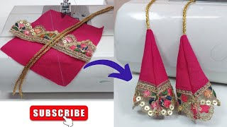 How to make designer latkan at home  beautiful tassel making  latkan kese bnaye  latkan design [upl. by Airym]