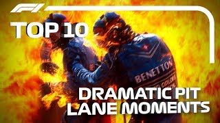 Top 10 Moments of Pit Lane Drama [upl. by Annamaria]