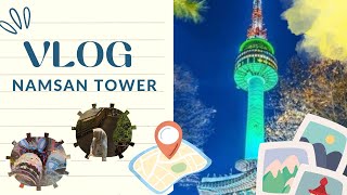 Namsan Tower Night Views Seoul Shines from Above [upl. by Carley993]