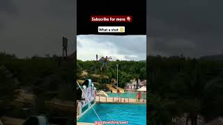 Friction less motion sliding swimming poolwater park footballshot [upl. by Silecara22]