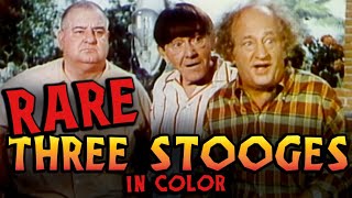 RARE  THREE STOOGES COLOR FILM  US Treasury Film [upl. by Adnovoj]