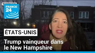 Primaires républicaines  Trump vainqueur dans le New Hampshire • FRANCE 24 [upl. by Robbie215]