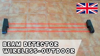 Beam detector wireless outdor for home alarm system How to protect outside place with a alarm [upl. by Naiviv906]