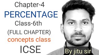 MathsICSEClass 6thChapter 4PERCENTAGE by RS LEARNING [upl. by Kip]