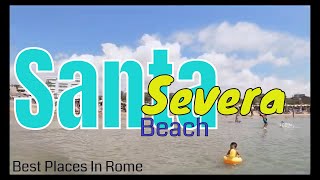 Santa Severa ITALY Best BEACH near ROME 50km [upl. by Antonius184]