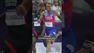 Quincy Hall cites determination for epic 400m win in Paris Shorts [upl. by Alaric]