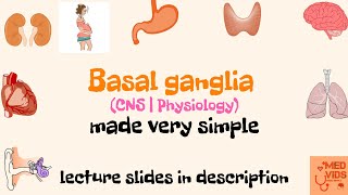 Basal Ganglia  Anatomy  Physiology  Med Vids made simple [upl. by Ainala542]