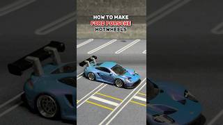 HOW TO MAKE FORD PORSCHE HOTWHEELS hotwheels ford porsche custom sportscar diy [upl. by Savior301]