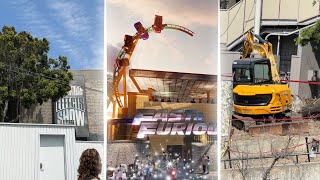 Major Work Begins on New Fast and Furious Rollercoaster at Universal Studios Hollywood [upl. by Hennebery]