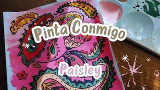 Paint with me Diseños Paisley para Estampación Textil con Gouache [upl. by Asiel270]