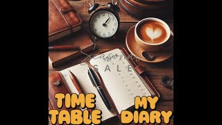 How to make time table and diary  5th Class [upl. by Russell]