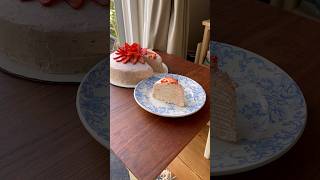 A strawberry crepe cake just for you strawberry crepecake crepe recipe delicious [upl. by Notna]