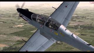 Best FSX Freeware  Embraer EMB 314 Super Tucano [upl. by Enajiram]