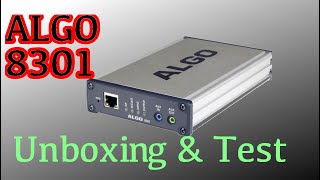 ALGO 8301 Unboxing amp Test With FreePBX [upl. by Casandra280]