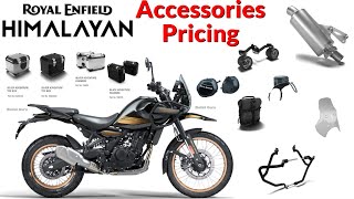 Royal Enfield New Himalayan 452 Accessories Pricing Details [upl. by Gnoht]