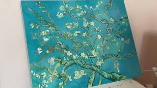 Van Gogh Almond blossom painting process time lapse [upl. by Eelibuj596]