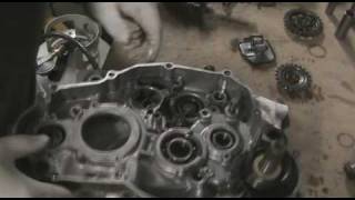 Part 33 How to disassemble a motocross bike Removing oil pump YZ250F example [upl. by Nej]