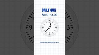 Daily quiz  Android Unit Testing unittesting testing trendingshorts quiz android viralshort [upl. by Stilwell]