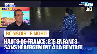 Constat alarmant 219 enfants sans hébergement dans les HautsdeFrance [upl. by Nahtaoj]