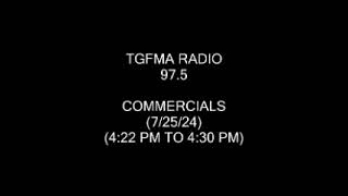 TGFMA RADIO 975 COMMERCIALS JULY 25 2024 FANMADE [upl. by Anaillil]