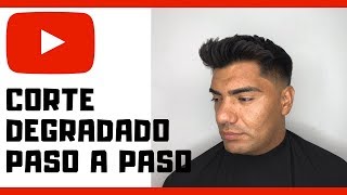 CORTE DE PELO HOMBRE 👨 DEGRADADO PASO A PASO✅ explicado ✂️CON TIJERA [upl. by Luigi894]