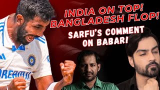 INDIA V BAN DAY 2  Babar pe Sarfu ke 3rd Class comments [upl. by Lilllie798]