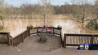 Yadkin River flooding concerns ahead of Debby [upl. by Leaffar]