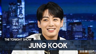 BTS Jung Kook Talks New Single Going Platinum and Teaches Jimmy His quotStanding Next to Youquot Dance [upl. by Hamilah895]