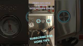 How To Start Cleaning Cycle For Sage  Breville Barista Express Impress sagebaristaexpress [upl. by Macgregor]