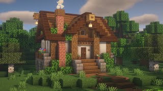 Minecraft Cozy Cottage House Tutorial [upl. by Winter]