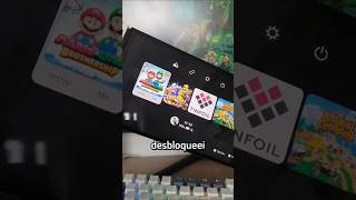 EU DESBLOQUEEI O MEU NINTENDO SWITCH nintendoswitch switch console [upl. by Kimberly]