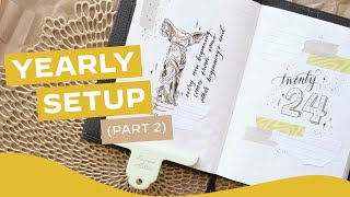 2024 Planner Setup Part 2 — Bullet Journal Style · Papertess Designs B6 Yearly [upl. by Fugere403]