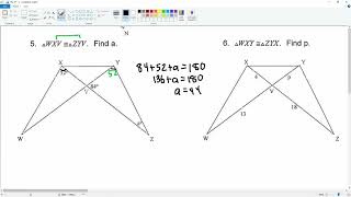 Solve Using Congruent Triangles Parts Page 3 Question 5 to 8 [upl. by Mattheus772]