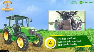 John Deere 5075E 4WD Tractor with AC Cabin [upl. by Raynard252]