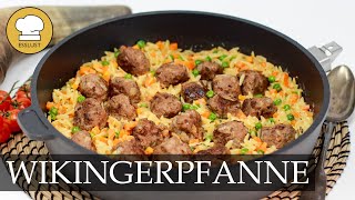 One Pot WIKINGERPFANNE mit Orzo Nudeln schmeckt und macht satt [upl. by Eile]