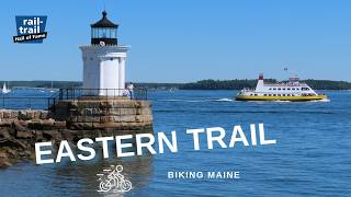 Biking Maine The Eastern Trail from Bug Light to Saco [upl. by Adaminah435]