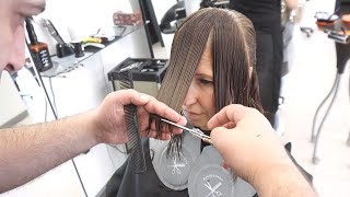 ANTI AGE HAIRCUT  LAYERED BOB WITH SIDE BANGS [upl. by Erika]