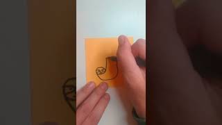 Tutorial Schnelles Faultier zum Zeichnen lernen Doodles kritzeln Malen für Kinder und Anfänger [upl. by Ardeid]