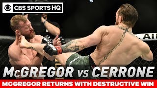 Conor McGregor TKOs Cowboy Cerrone in under a minute in return  Post Match Analysis  CBS Sports HQ [upl. by Ecyarg957]