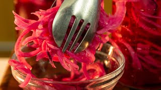 How to Make Red Pickled Onion easy recipe [upl. by Barbuto]