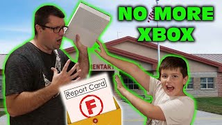 Kid Temper Tantrum Gets Bad Grades  Dad Takes Away The Xbox Original [upl. by Antonetta]