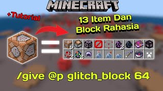 Akhirnya Ini Dia Cara Membuat 13 Item Rahasia dengan Command Block di MCPE minecraft mcpe [upl. by Eirot]