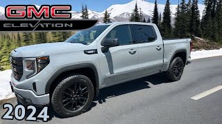 2024 GMC Sierra 1500 Elevation 4x4 W X31 Thunder Storm Grey amp Duramax 30L Diesel Engine Overview [upl. by Cassey647]