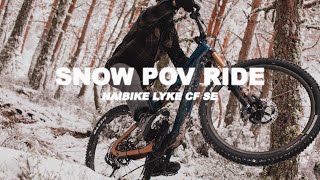 SNOW POV RIDE  HAIBIKE LYKE CF SE [upl. by Arraeis]