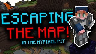 ESCAPING THE MAP IN THE PIT  The Hypixel Pit [upl. by Nason]